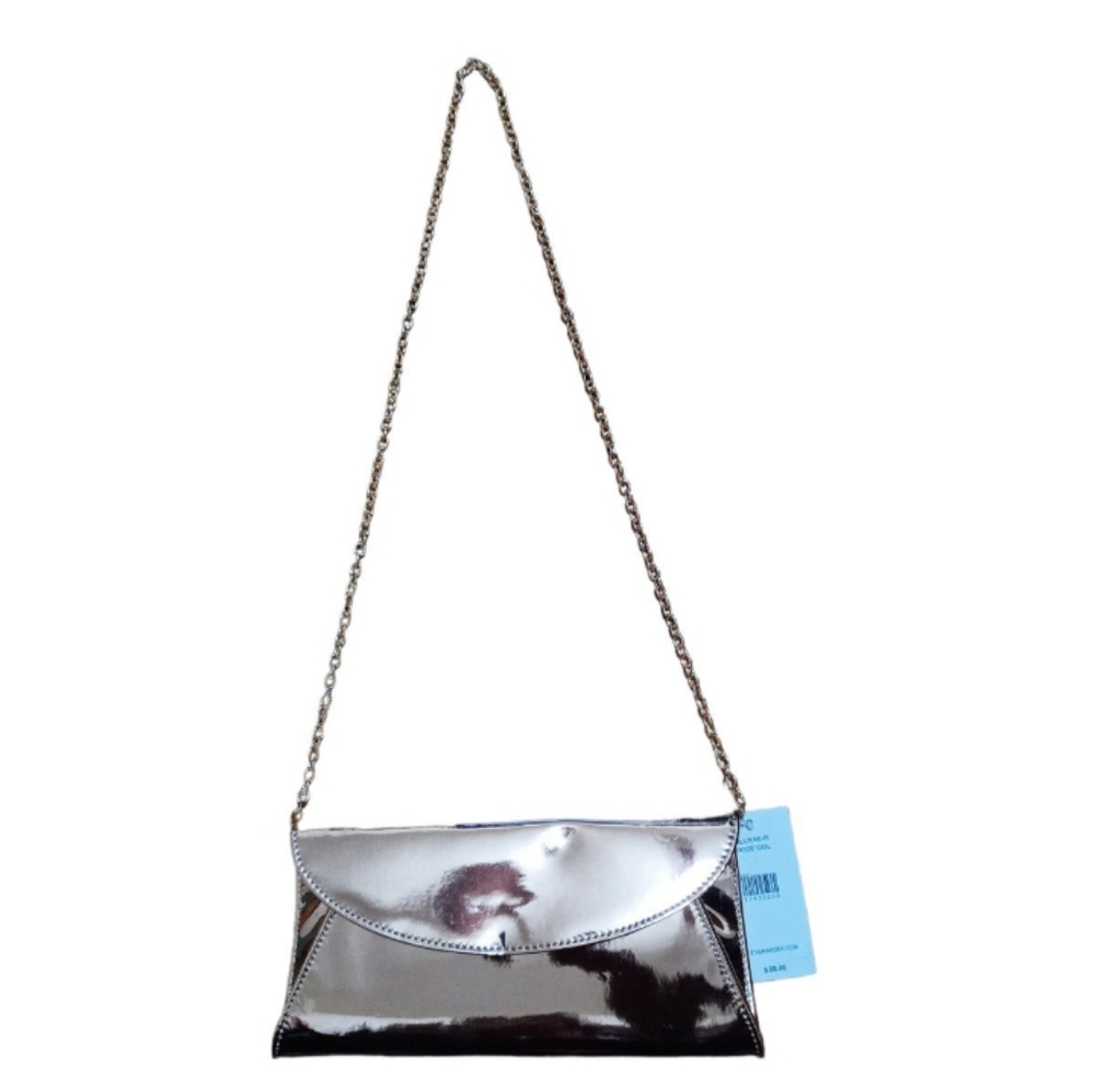 Steve Madden Woman's Rose Gold Crossbody Clutch